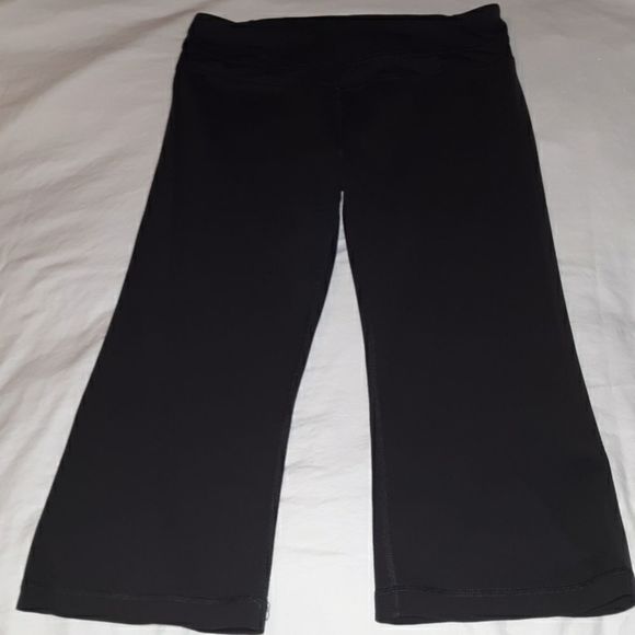 Tuff Athletics Grey Cropped Yoga Pants/‎ Leggings M - Picture 1 of 7